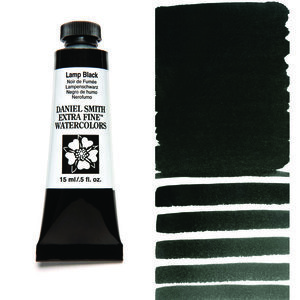Lamp Black (S1) Aquarelverf Daniel Smith (Extra fine Watercolour) 15 ml Kleur 003