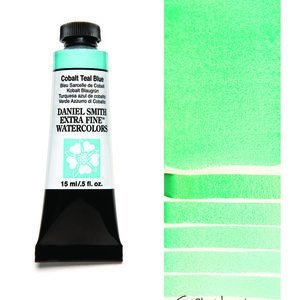 Cobalt Teal Blue (S2) Aquarelverf Daniel Smith (Extra fine Watercolour) 15 ml Kleur 028