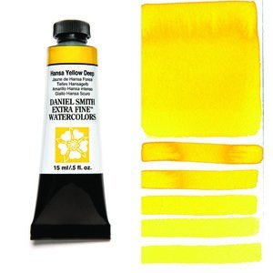 Hansa Yellow Deep (S1) Aquarelverf Daniel Smith (Extra fine Watercolour) 15 ml Kleur 040