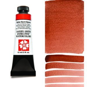 Italian Burnt Sienna (S2) Aquarelverf Daniel Smith (Extra fine Watercolour) 15 ml Kleur 047