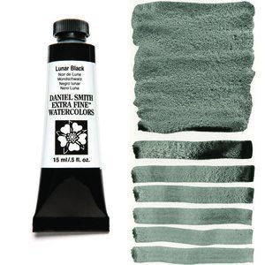 Lunar Black (S1) Aquarelverf Daniel Smith (Extra fine Watercolour) 15 ml Kleur 049