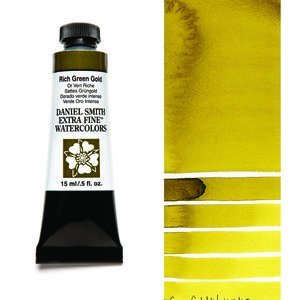 Rich Green Gold (S2) Aquarelverf Daniel Smith (Extra fine Watercolour) 15 ml Kleur 099