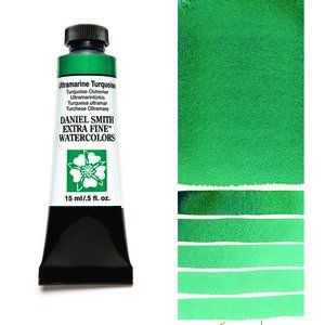 Ultramarine Turquoise (S1) Aquarelverf Daniel Smith (Extra fine Watercolour) 15 ml Kleur 105