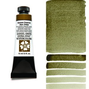 German Greenish Raw Umber (S1) Aquarelverf Daniel Smith (Extra fine Watercolour) 15 ml Kleur 121