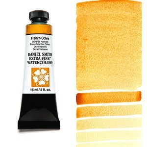 French Ochre (S1) Aquarelverf Daniel Smith (Extra fine Watercolour) 15 ml Kleur 134