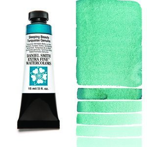 Sleeping Beauty Turquoise Genuine (S5) Aquarelverf Daniel Smith (Extra fine Watercolour) 15 ml Kleur 150