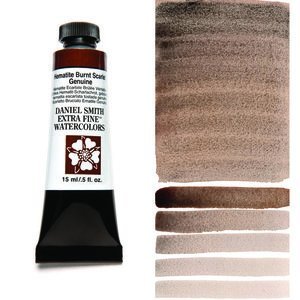 Hematite Burnt Scarlet Genuine (S3) Aquarelverf Daniel Smith (Extra fine Watercolour) 15 ml Kleur 158