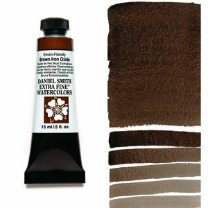 Enviro-friendly Brown Iron Oxide (S2) Aquarelverf Daniel Smith (Extra fine Watercolour) 15 ml Kleur 178