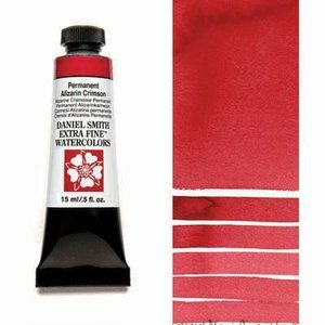 Permanent Alizarin Crimson (S2) Aquarelverf Daniel Smith (Extra fine Watercolour) 15 ml Kleur 185