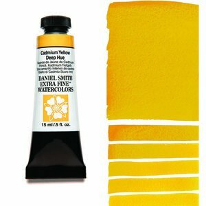 Cadmium Yellow Deep Hue (S3) Aquarelverf Daniel Smith (Extra fine Watercolour) 15 ml Kleur 221