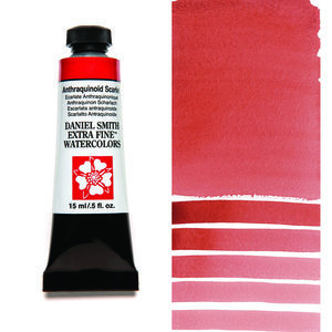 Anthraquinoid Scarlet (S3) Aquarelverf Daniel Smith (Extra fine Watercolour) 15 ml Kleur 224