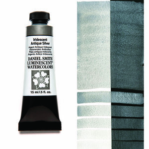 Iridescent Antique Silver (S1) Aquarelverf Daniel Smith (Extra fine Watercolour) 15 ml Kleur 411