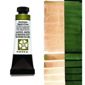 Duochrome Saguaro Green (S1) Aquarelverf Daniel Smith (Extra fine Watercolour) 15 ml Kleur 437
