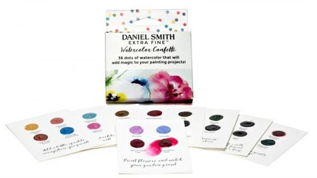 Watercolor Confetti Watercolor Dot Card Set Aquarelverf Daniel Smith (Extra fine Watercolour) 36 Dots