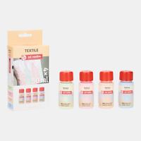 Pastel kleuren set Art Creation Textielverf 4 x 50 ML