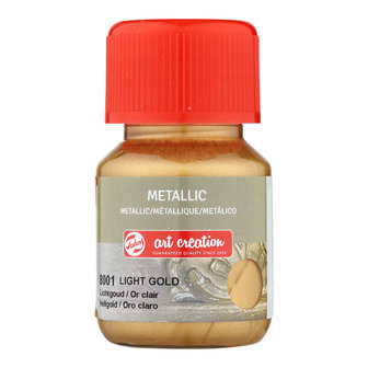 Lichtgoud Art Creation Metallic acrylverf 30 ML Kleur 8001