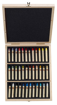 Houten koffer 36 oliepastels (5 ml) &quot;Plein Air&quot; Sennelier Set 18.sf