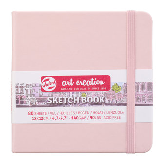 Art Creation Schetsboek Pastel Pink 80 vellen 140 gram 12 x 12 cm