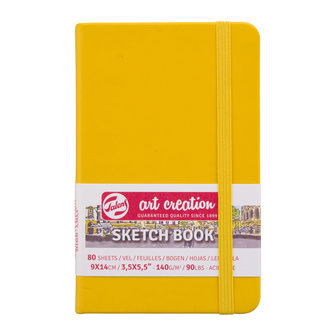 Art Creation Schetsboek Golden Yellow 80 vellen 140 gram 9 x 14 cm