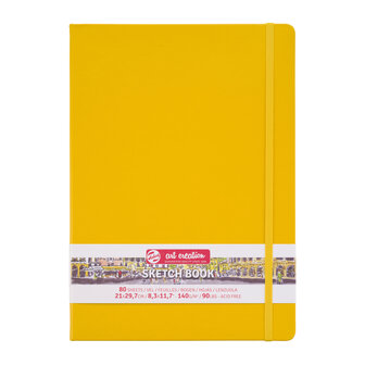 Art Creation Schetsboek Golden Yellow 80 vellen 140 gram 21 x 29,7 cm
