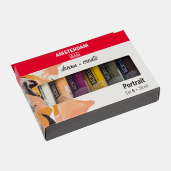 Portret set Amsterdam Standard Series Acrylverf 6 x 20 ml