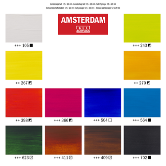 Landschap set Amsterdam Standard Series Acrylverf 12 x 20 ml