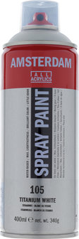 Amsterdam Spraypaint 400 ml Titaanwit 105