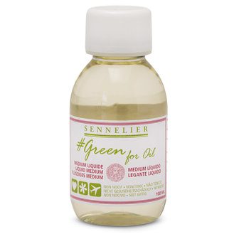 Vloeibare medium voor olieverf 100 ML Sennelier Green for oil