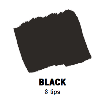 Black Conische punt Posca Acrylverf Marker PC7M Kleur 24