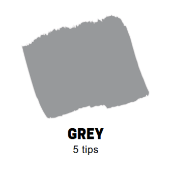 Grey Conische punt Posca Acrylverf Marker PC7M Kleur 37
