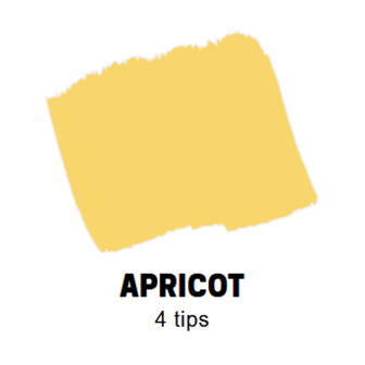 Apricot Conische punt Posca Acrylverf Marker PC1MC Kleur P4