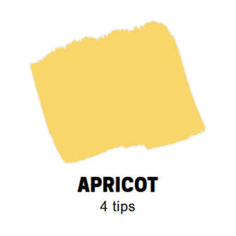 Apricot Conische punt Posca Acrylverf Marker PC3M Kleur P4