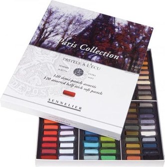 Paris selectie set 120 x halve pastel  Extra soft pastels / Pastel &agrave; l&#039;ecu Sennelier Set 238