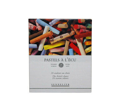 Leeg Karton doosje Pastel &agrave; l&#039;ecu voor 24 kleuren van Sennelier