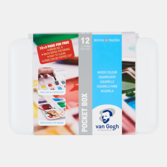 Van Gogh aquarelverf Pocket Box napjes 12 + 3 extra