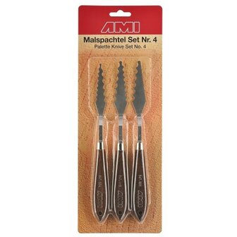 3 x Paletmes AMI Painting Knives Set no.4