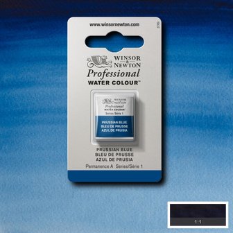 Prussian Blue Serie 1 Professional Watercolour Half Napje van Winsor &amp; Newton Kleur 538