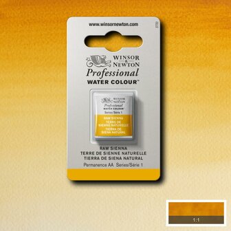 Raw Sienna Serie 1 Professional Watercolour Half Napje van Winsor &amp; Newton Kleur 552