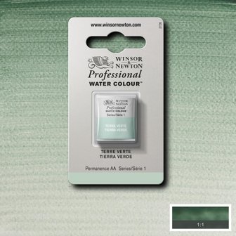 Terre Verte Serie 1 Professional Watercolour Half Napje van Winsor &amp; Newton Kleur 637