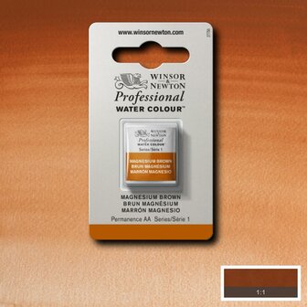 Magnesium Brown Serie 1 Professional Watercolour Half Napje van Winsor &amp; Newton Kleur 381