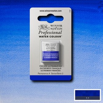 French Ultramarine Serie 2 Professional Watercolour Half Napje van Winsor &amp; Newton Kleur 263