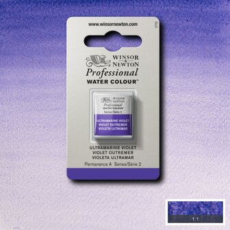 Ultramarine Violet Serie 2 Professional Watercolour Half Napje van Winsor &amp; Newton Kleur 672