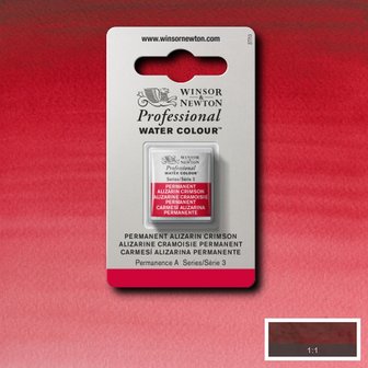 Permanent Alizarin Crimson Serie 3 Professional Watercolour Half Napje van Winsor &amp; Newton Kleur 466