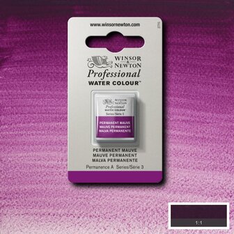 Permanent Mauve Serie 3 Professional Watercolour Half Napje van Winsor &amp; Newton Kleur 491