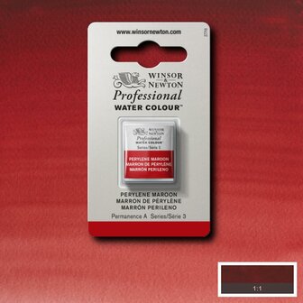 Perylene Maroon Serie 3 Professional Watercolour Half Napje van Winsor &amp; Newton Kleur 507