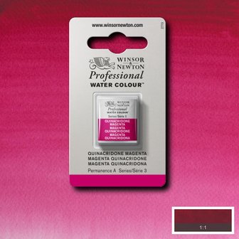 Quinacridone Magenta Serie 3 Professional Watercolour Half Napje van Winsor &amp; Newton Kleur 545