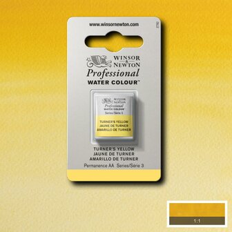 Turner&#039;s Yellow Serie 3 Professional Watercolour Half Napje van Winsor &amp; Newton Kleur 649