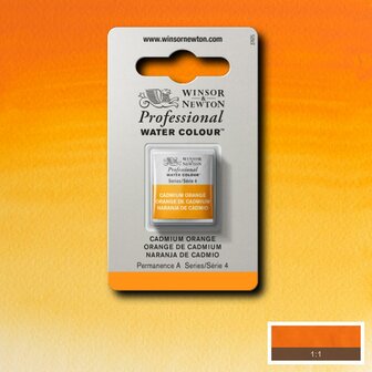 Cadmium Orange Serie 4 Professional Watercolour Half Napje van Winsor &amp; Newton Kleur 089
