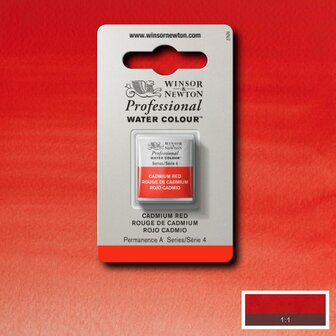 Cadmium Red Serie 4 Professional Watercolour Half Napje van Winsor &amp; Newton Kleur 094