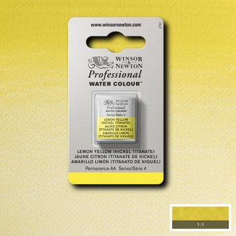 Lemon Yello Serie 4 Professional Watercolour Half Napje van Winsor &amp; Newton Kleur 347